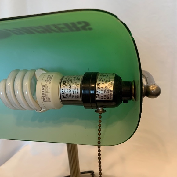 RARE Vintage Green Bay Packers 'G' Logo NFL Bankers Desk Lamp Tested & Working - Picture 11 of 16